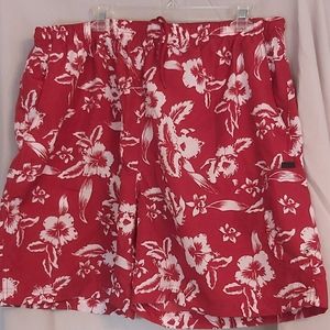 Mens swim trunks, almost new with liner XL